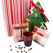 Yılbaşı Çam Ağacı Tasarımlı Çikolata,Türk Kahvesi,Love Mum Hediye Kutusunda - 2