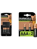 Duracell CEF 14 Şarj Aleti ve Şarj Edilebilir 900 mAh AAA 2'li Pil Seti - 1