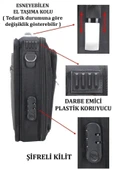 Case Club 216 Kasalı Laptop Evrak Çantası  15,6 inç Darbe Emici Koruma Omuz Askılı - 7