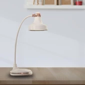 Masa Lambası Esnek Ayarlanabilir Dokunmatik 3 Farklı LED Işıklı Çalışma Masası Üstü Lamba - 4