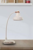 Masa Lambası Esnek Ayarlanabilir Dokunmatik 3 Farklı LED Işıklı Çalışma Masası Üstü Lamba - 8