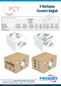 PÇT Tuvalet Kağıdı - 100x190mm - 250Ad/Paket - 3