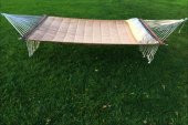 Bilen Hamak Kumaş Hamak Yastıklı 150 cm. Bej - 2