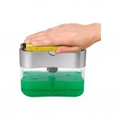 Hometarz Sıvı Sabun Hazneli Bulaşık Süngeri Sıvı Sabun Dispenseri - 1