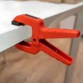 2 ADET Yaylı Kıskaç Mandal El Tip İşkence Kırmızı Klips Mengene Hobi 75 mm 3 inç - 4