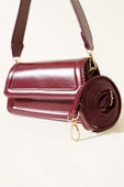 Kapaklı Mıknatıslı El Çantası Bordo thumbnail 6