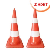 Plastik Yol Dubası 75 cm Trafik Konisi Duba Trafik Koni Otopark Dubası (2 Adet) - 1