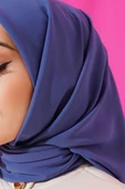 Medine İpeği Eşarp İndigo thumbnail 4