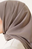 Medine İpeği Eşarp Sütlü Kahve - 4