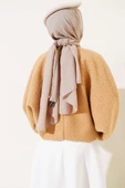 Yarasa Kol Buklet Bluz Camel - 3