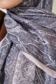 Tarihi Desen Soft Şal Füme - 4