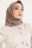 Medine İpeği Eşarp Sütlü Kahve - 1