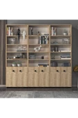 Cantek Dizayn Remmy Kapaklı,Raflı Kitaplık (3'Lü Modül) Safirmeşe-Safirmeşe - 5