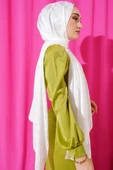 Sarmal Desen Jakar Melisa Şal Beyaz -09 - 3