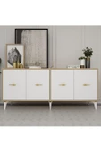 Cantek Dizayn Sintaa 180 Cm Konsol (Kx180) Safirmeşe-Beyaz - 1