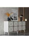 Cantek Dizayn Grace Konsol Beyaz (Ceviz Desen) - 2