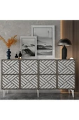 Cantek Dizayn Grace Konsol Beyaz (Ceviz Desen) - 1
