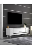 Cantek Dizayn Retrop1Ct Tv Sehpası Beyaz-Gümüş - 2