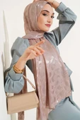 Sarmal Desen Jakar Melisa Şal Vizon -17 thumbnail 1