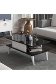 Cantek Dizayn Beta Şık Ve Sade Orta Sehpa Royalmermer-Beyaz - 3