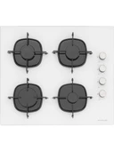 Silverline 3490 Oslo - CS5335W01 - BO6502W02 Beyaz Cam Ankastre Set thumbnail 3