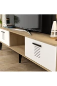 Cantek Dizayn Assimo Tv Ünitesi Takımı Safirmeşe-Beyaz - 4