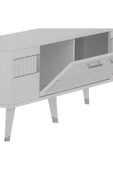 Cantek Dizayn Modda Tv Sehpası (Alt Modül) Beyaz-Gümüş - 6