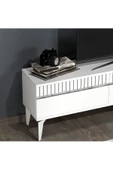 Cantek Dizayn Defne 180 Cm Tv Ünitesi Takımı Beyaz-Gümüş - 3