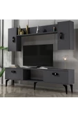 Cantek Dizayn Pluss Tv Ünitesi Takımı Antrasit-Antrasit - 2