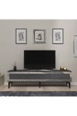 Cantek Dizayn Ponny 180 Cm Tv Sehpası Antrasit Gümüş - 1