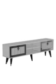Cantek Dizayn Lidya Tv Stand Beyaz-Gümüş - 6