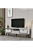 Cantek Dizayn Lidya Tv Stand Beyaz-Gümüş - 4