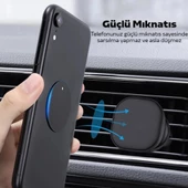 Polham 0.4mm 2 Adet Set Ultra İnce Yapışkanlı Metal Mıknatıs, 3M Hafif Tüm Telefonlara Uyumlu Mıknatıs - 2