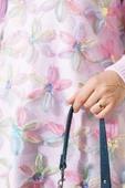 Tül Çiçekli Triko Tunik Pembe - 4