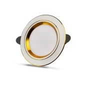 5w 6500k Beyaz Işık White+gold Kasa Sıva Altı Spot Yl38 0521 2 Adet - 1