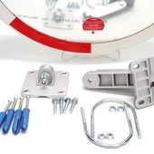 Otopark Aynası 60 cm Trafik Ayna Direği Trafik Güvenlik Aynası Seti 2.5m Ayna Direği - 3