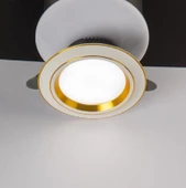 5w 6500k Beyaz Işık White+gold Kasa Sıva Altı Spot Yl38 0521 2 Adet - 2