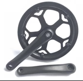 Elektrikli Bisiklet Aynakol Aluminyum Tek Yaprak 48T 170 mm Vitesli Uyumlu Siyah - 5