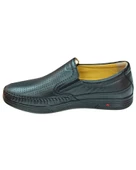 Serhan Ayakkabı 808-L Erkek Siyah (40-44) Deri Comfort Ayakkabı - 3