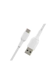 Belkin Type-c Örgülü Hızlı Şarj & Aktarım Kablosu 1m Beyaz - 2