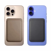 E2M MAGSAFE DERİ CÜZDAN SİYAH - 3