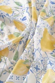 Çini Limon Desenli  Masa Örtüsü, Sofra Bezi, Piknik Örtüsü - 6