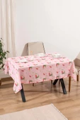 Pötikare Pembe-Kiraz Desenli  Masa Örtüsü, Sofra Bezi, Piknik Örtüsü - 3