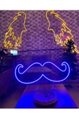 Twins Led Aydınlatma Bıyık Figürlü Neon Tabela thumbnail 3