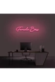 Twins Led Aydınlatma Female Boss Yazılı Neon Tabela - 1