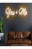 Twins Led Aydınlatma You+Me Yazılı Neon Tabela thumbnail 1