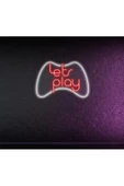 Twins Led Aydınlatma Lets play Yazılı ve Şekilli Neon Tabela - 1