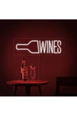 Twins Led Aydınlatma WINES Yazılı ve Şekilli Neon Tabela thumbnail 1