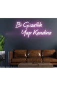 Twins Led Aydınlatma Bi Güzellik Yap Kendine Yazılı Neon Tabela - 1