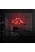 Twins Led Aydınlatma MOON Yazılı Neon Tabela thumbnail 3